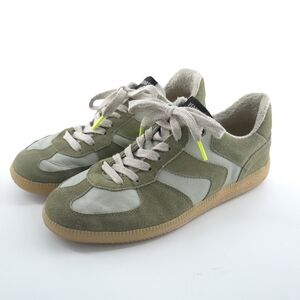 Verbenas Sora Cracking Sneaker Sage Green Rubber Sole Terry Cloth Lined Size 10